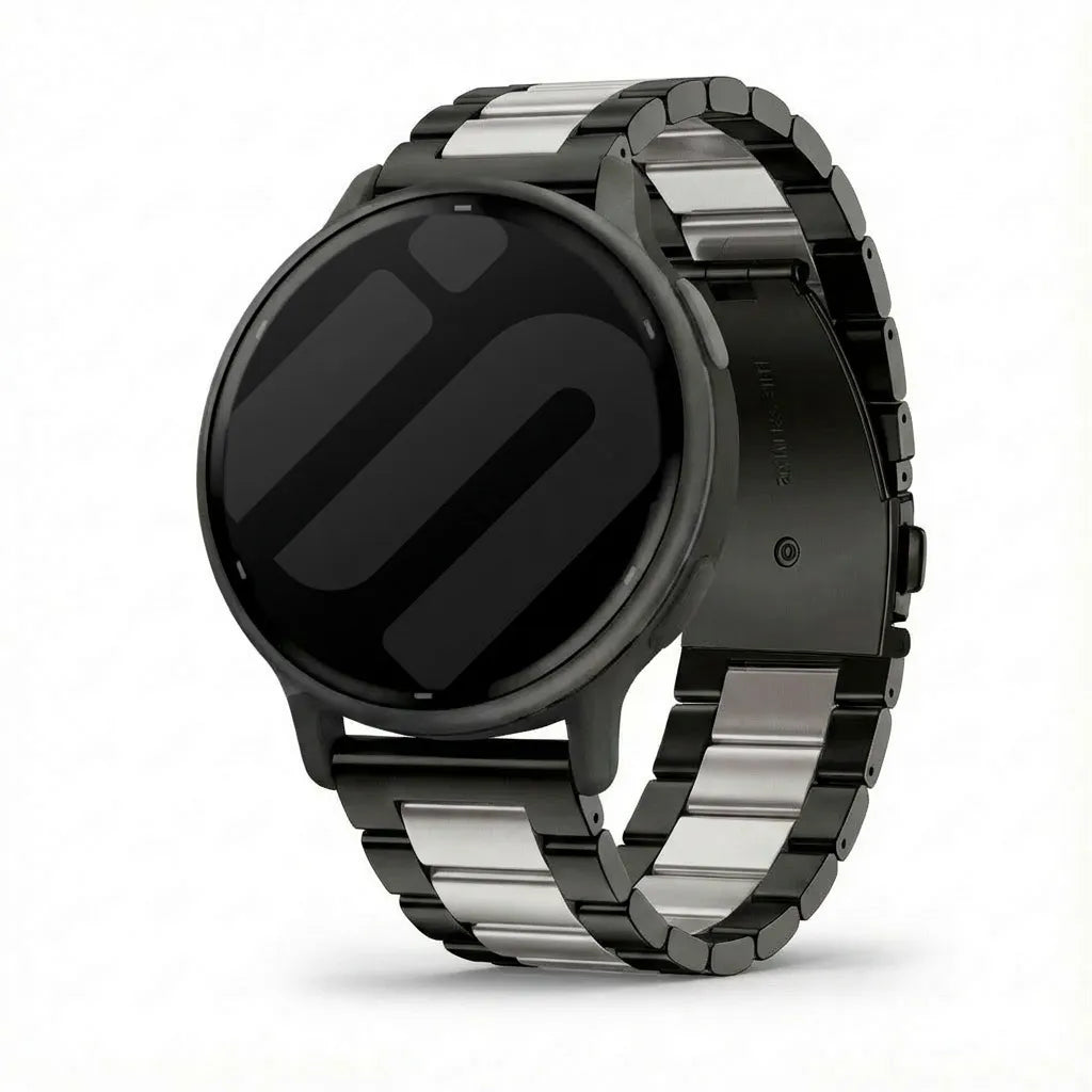 Garmin Vivoactive 5 Steel Strap (Black/Silver)