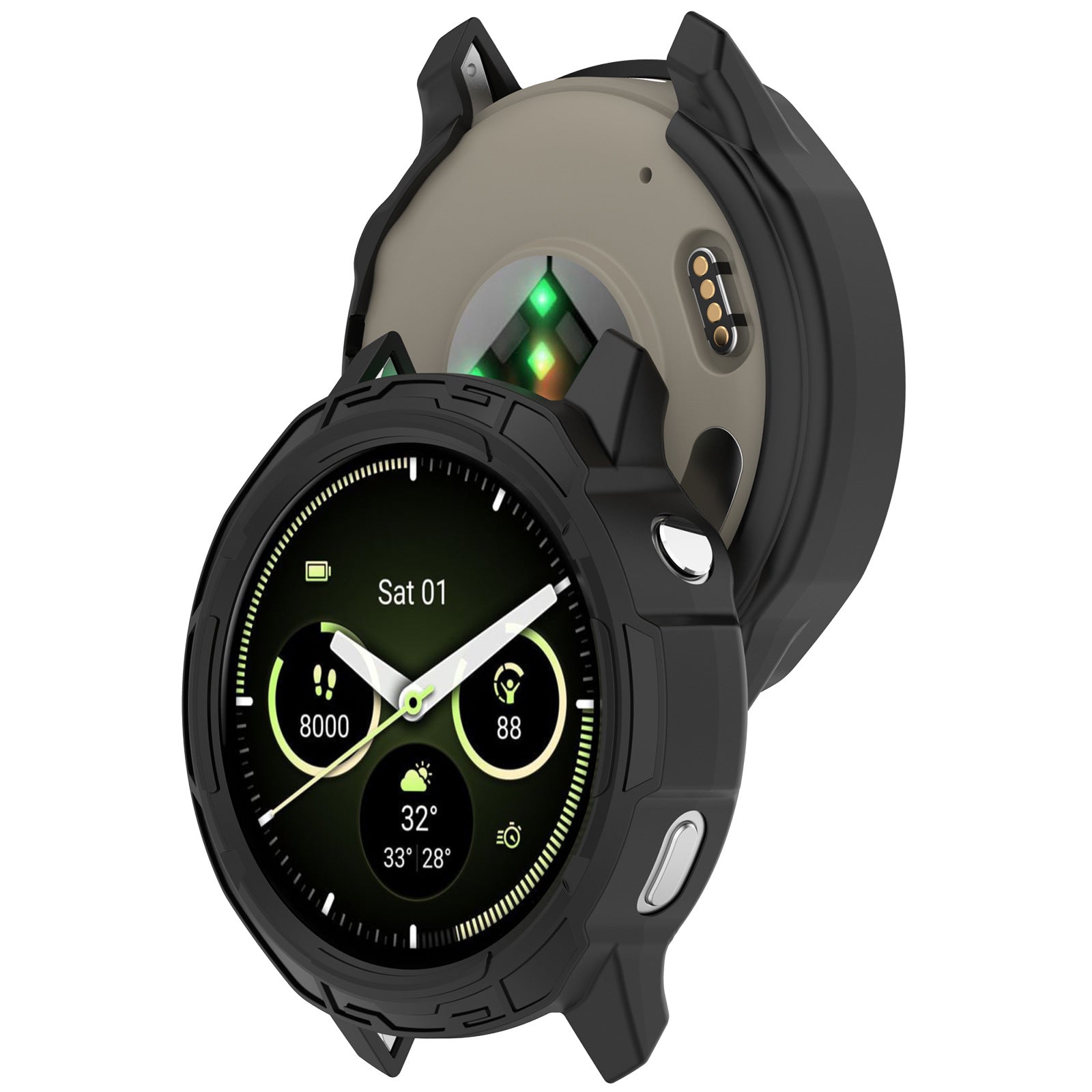 Garmin Venu 4 - 45mm Rugged TPU Case (Black)