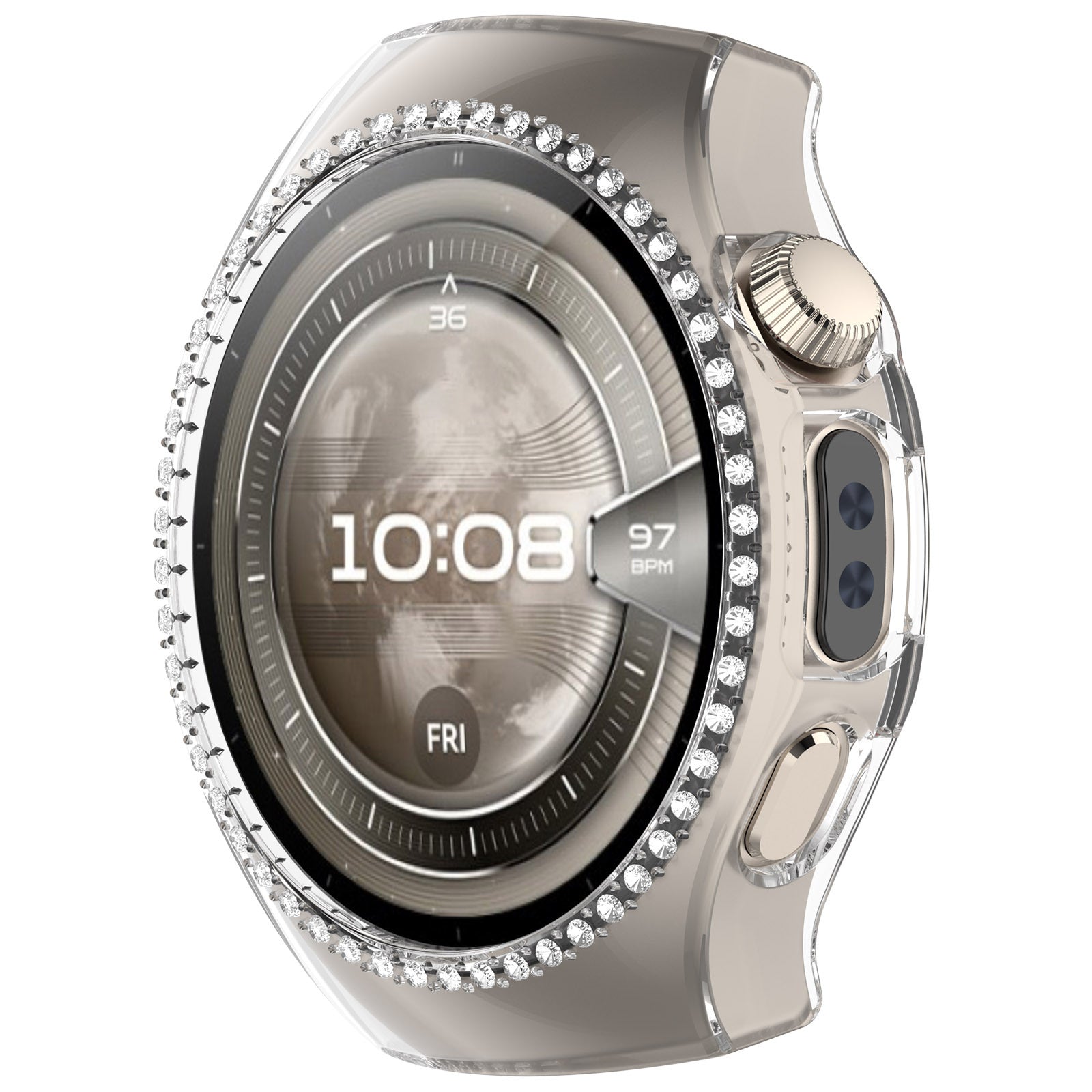 Huawei Watch 5 - 42mm Diamond Hard Case (Transparent)
