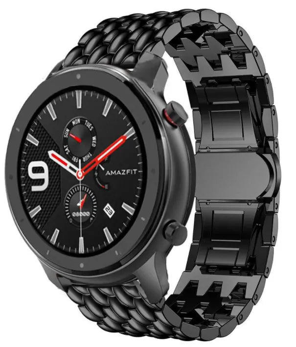 amazfit-gtr-stalen-draak-band-zwart