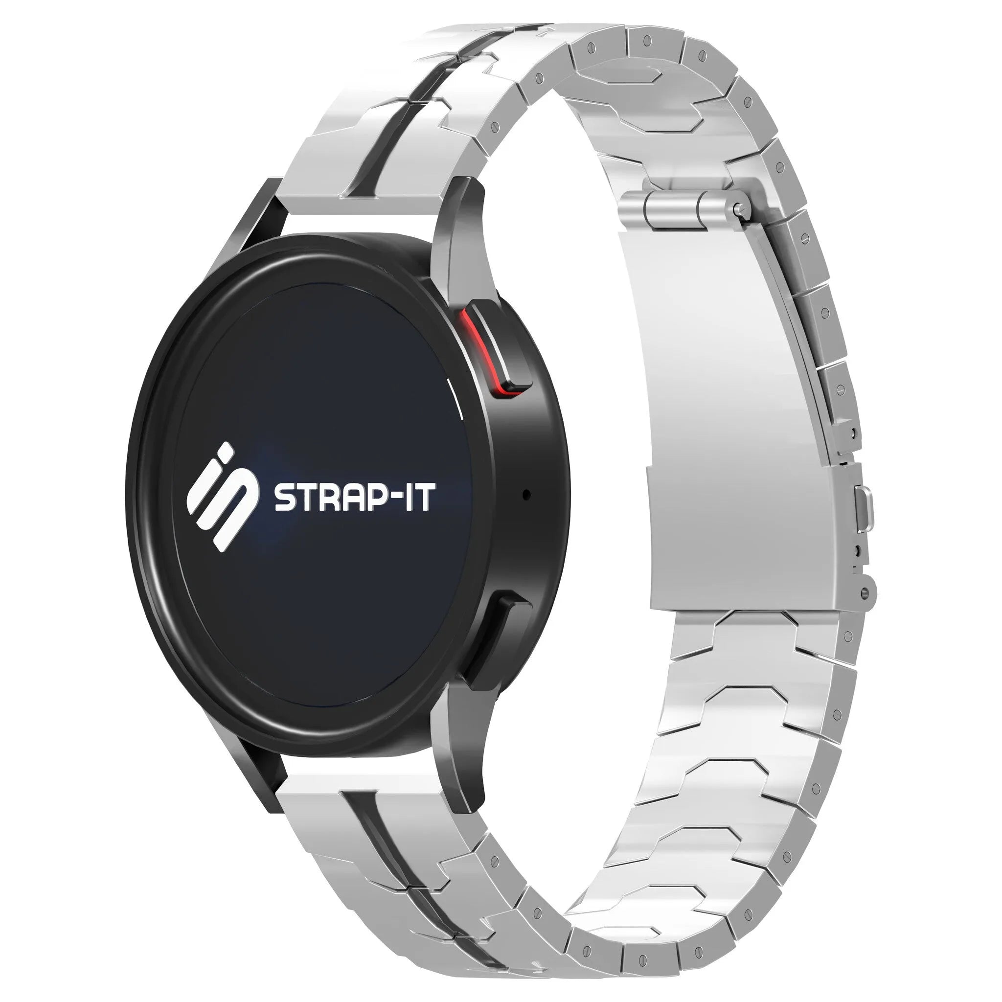 Amazfit GTS 2 Steel Iron Strap (Silver/Black)