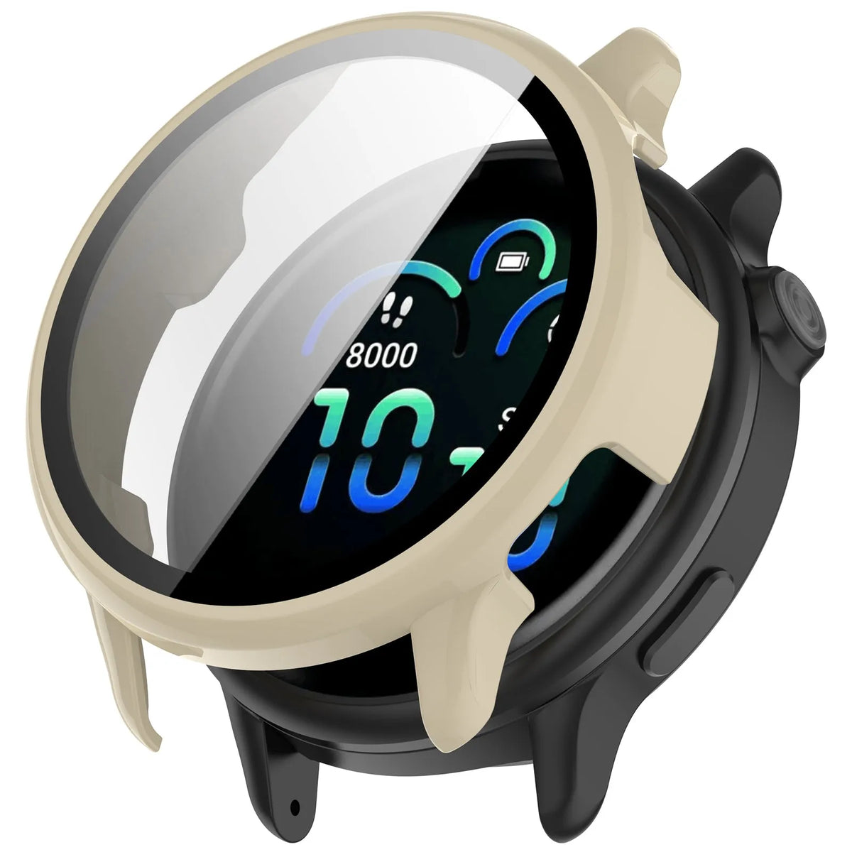 Garmin Vivoactive 6 Hard Case with Glass (Beige)