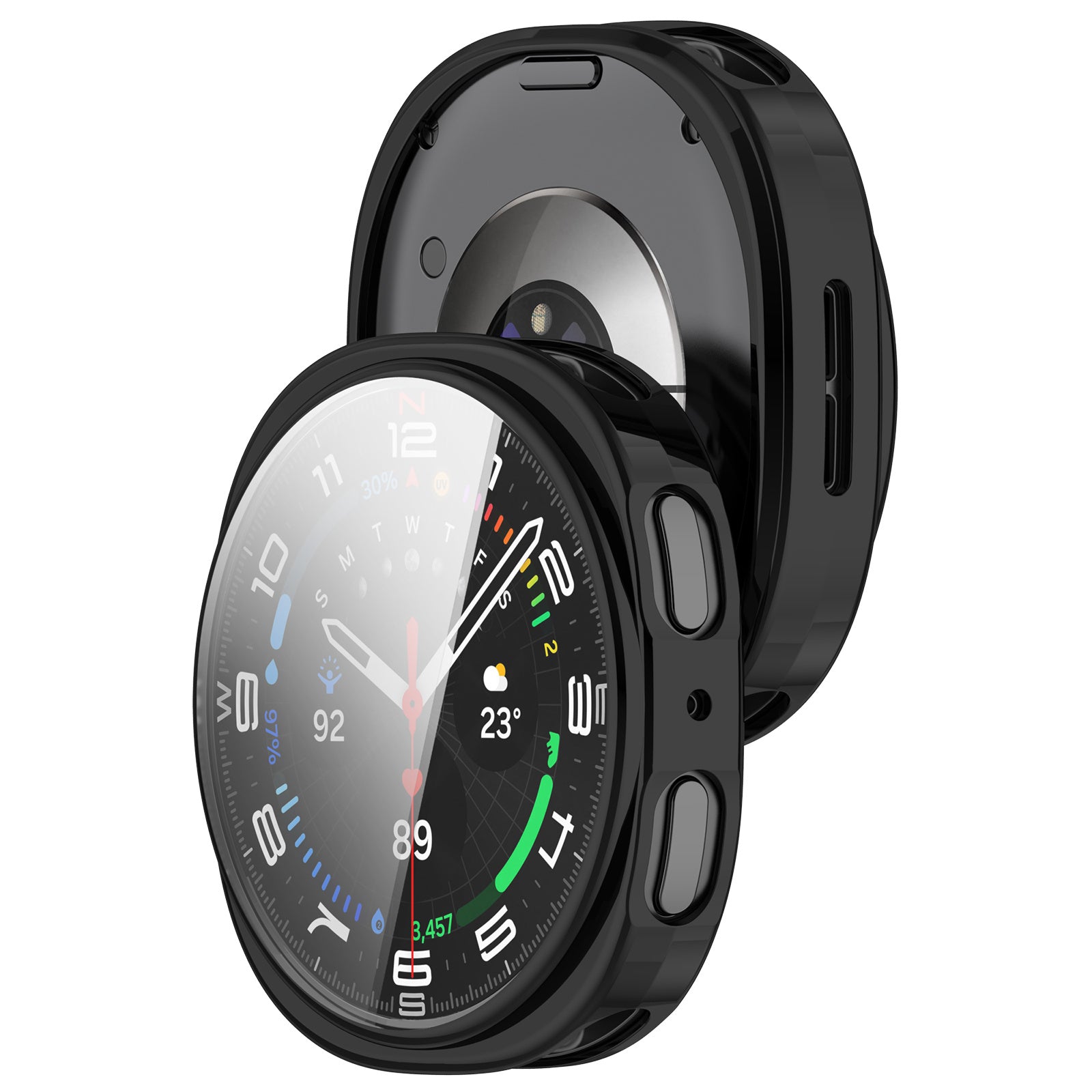 Samsung Galaxy Watch 8 - 44mm / 9 - 44mm TPU Case (Black)