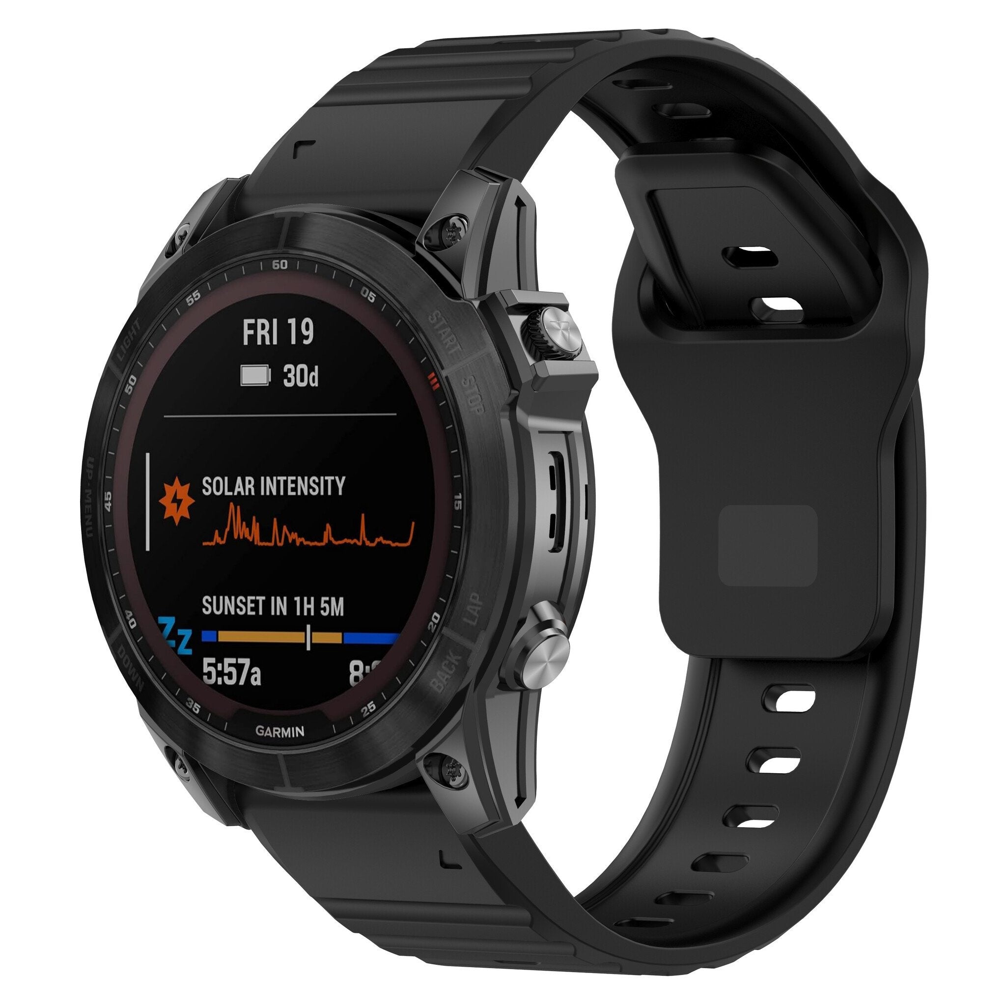 Garmin D2 Mach 1 Pro Outdoor Silicone Strap (Black)