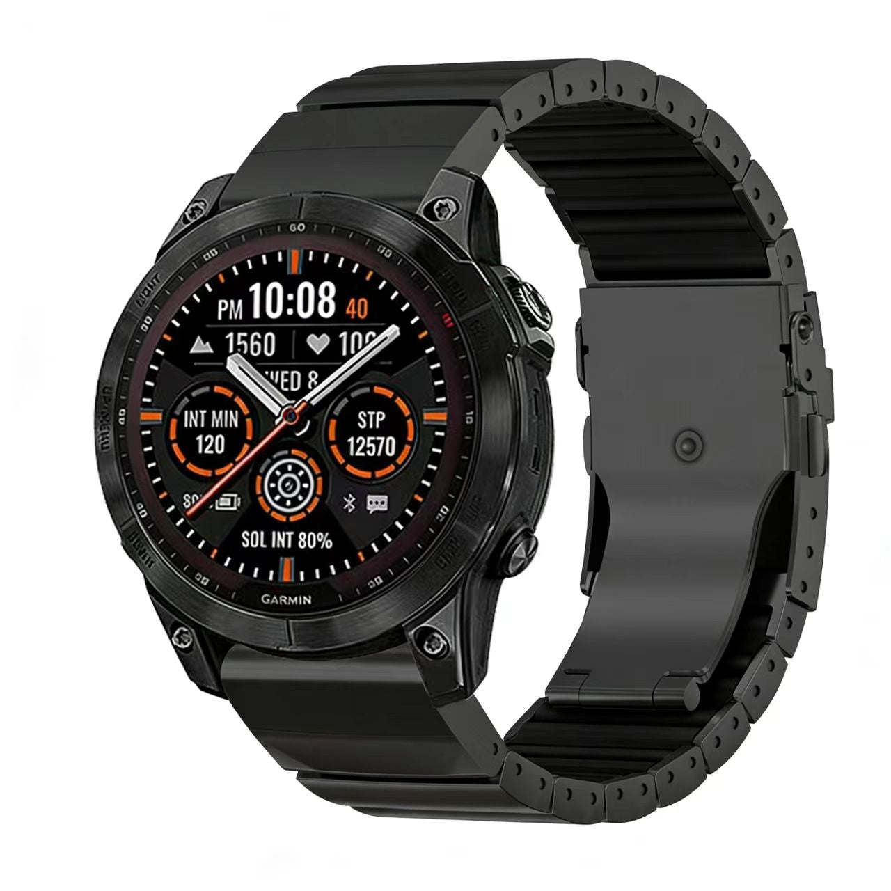 Garmin Fenix 6x Titanium Hybrid Strap (Black)