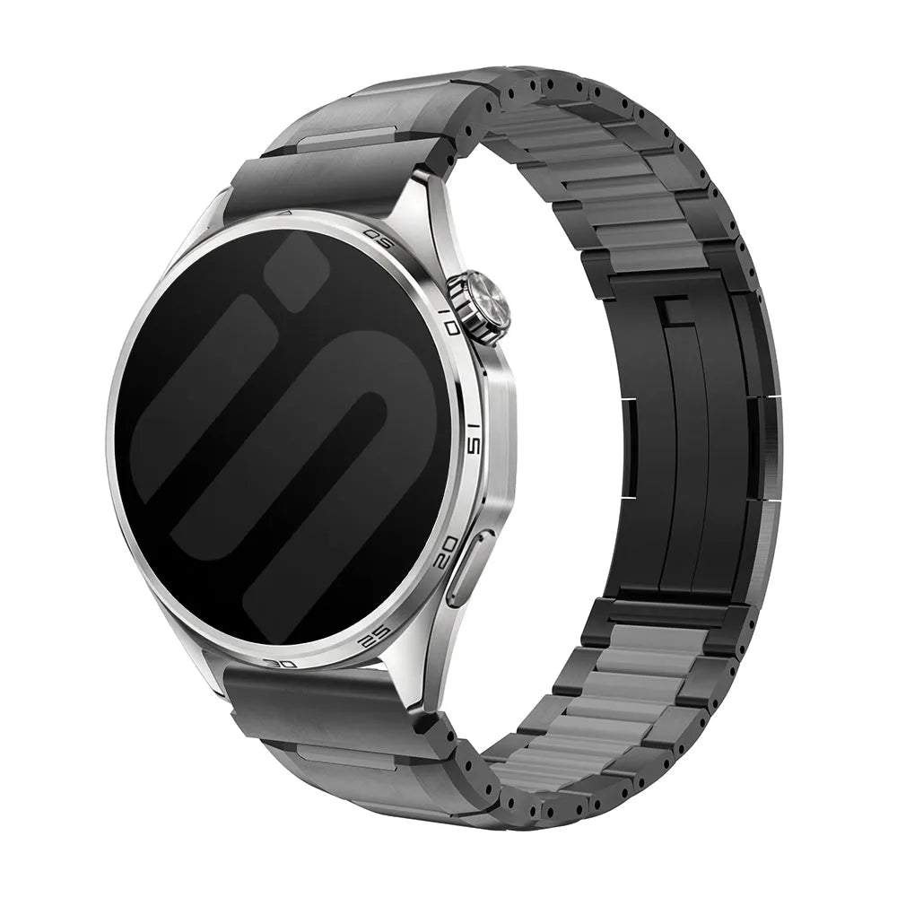 Polar Grit X 'One Push' Steel Hybrid Strap (Black/Grey)