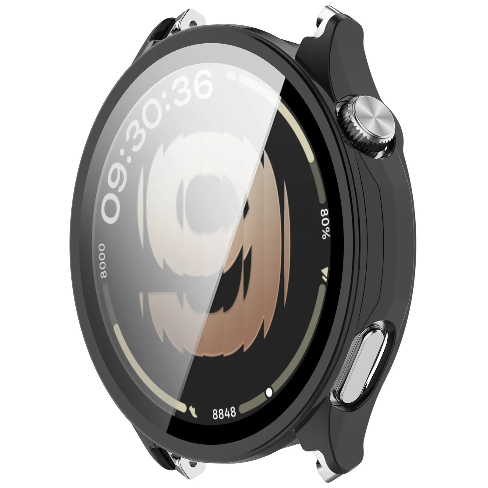 Oppo Watch S PC Case with Glass (Black)