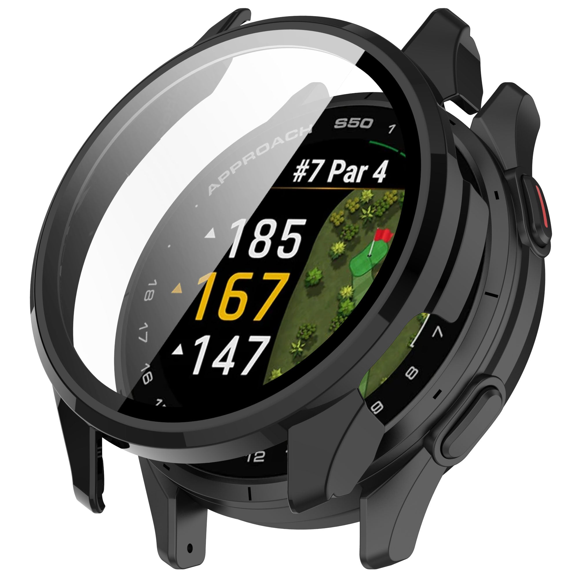 Garmin Approach S50 PC Case with Glass (Black)