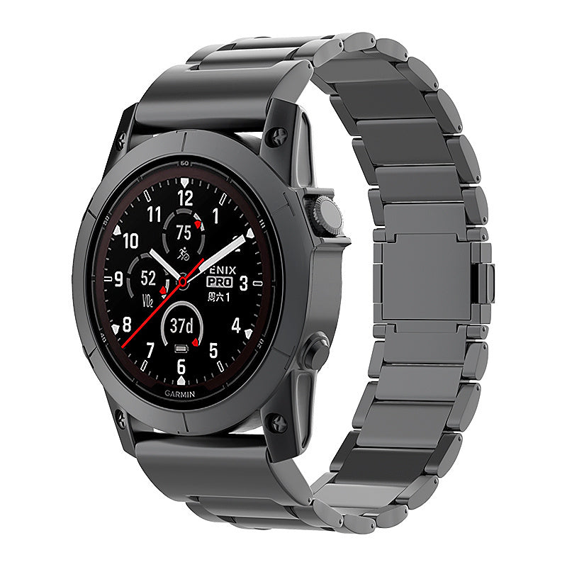Garmin D2 Mach 2 - 47mm Magnetic Titanium Strap (Black)
