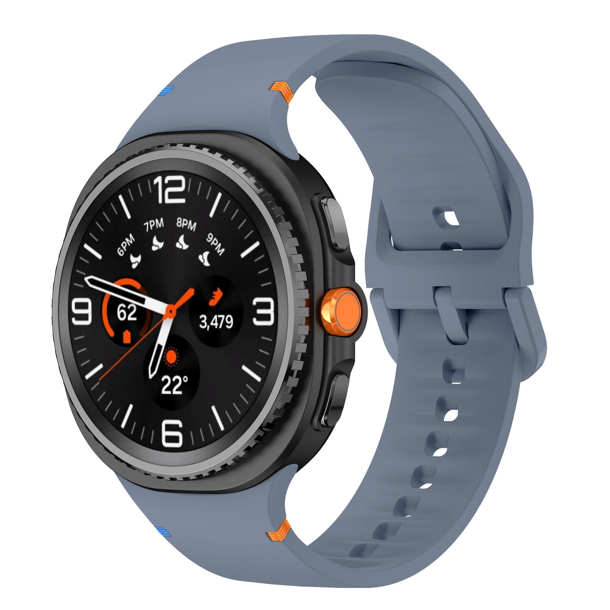 Samsung Galaxy Watch 8 - 40mm Silicone Strap (Greyblue)