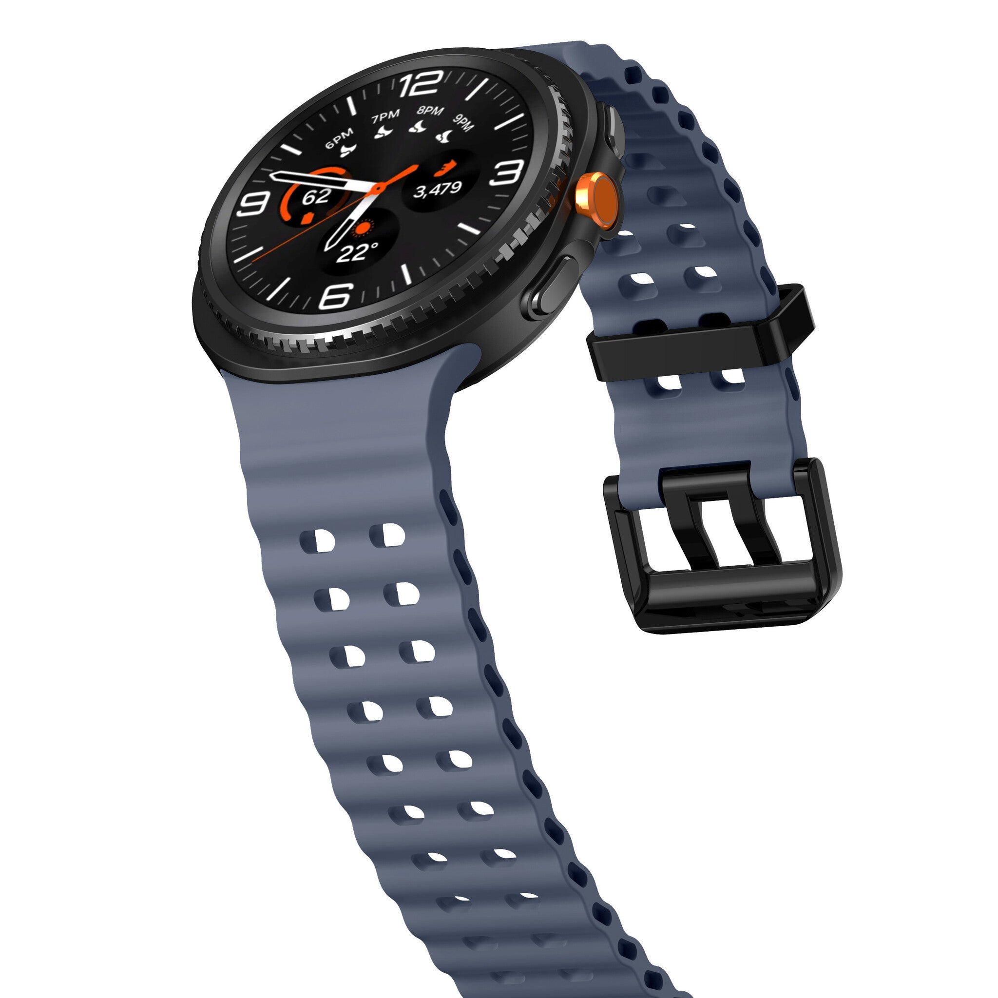 Samsung Galaxy Watch 9 - 44mm Ocean Strap (Grey-Blue)