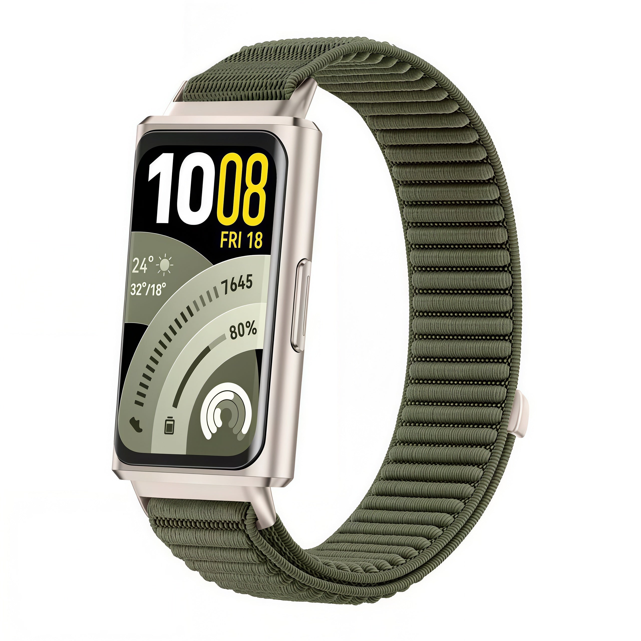 Huawei Band 11 Wave Nylon Strap (Dark Green)