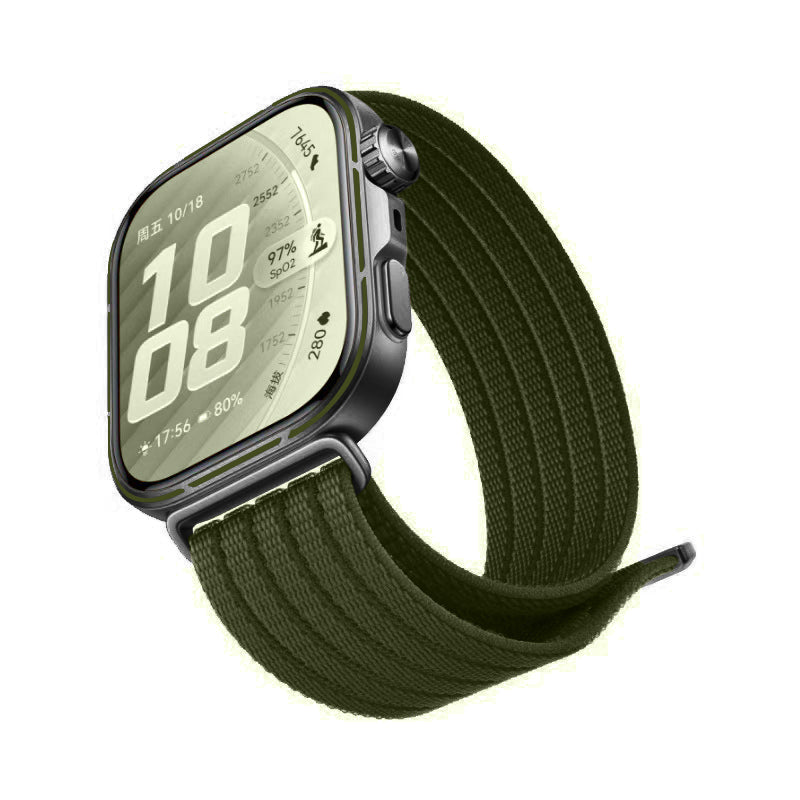Huawei Watch Fit 5 Ultra Thin Nylon Strap (Dark Green)