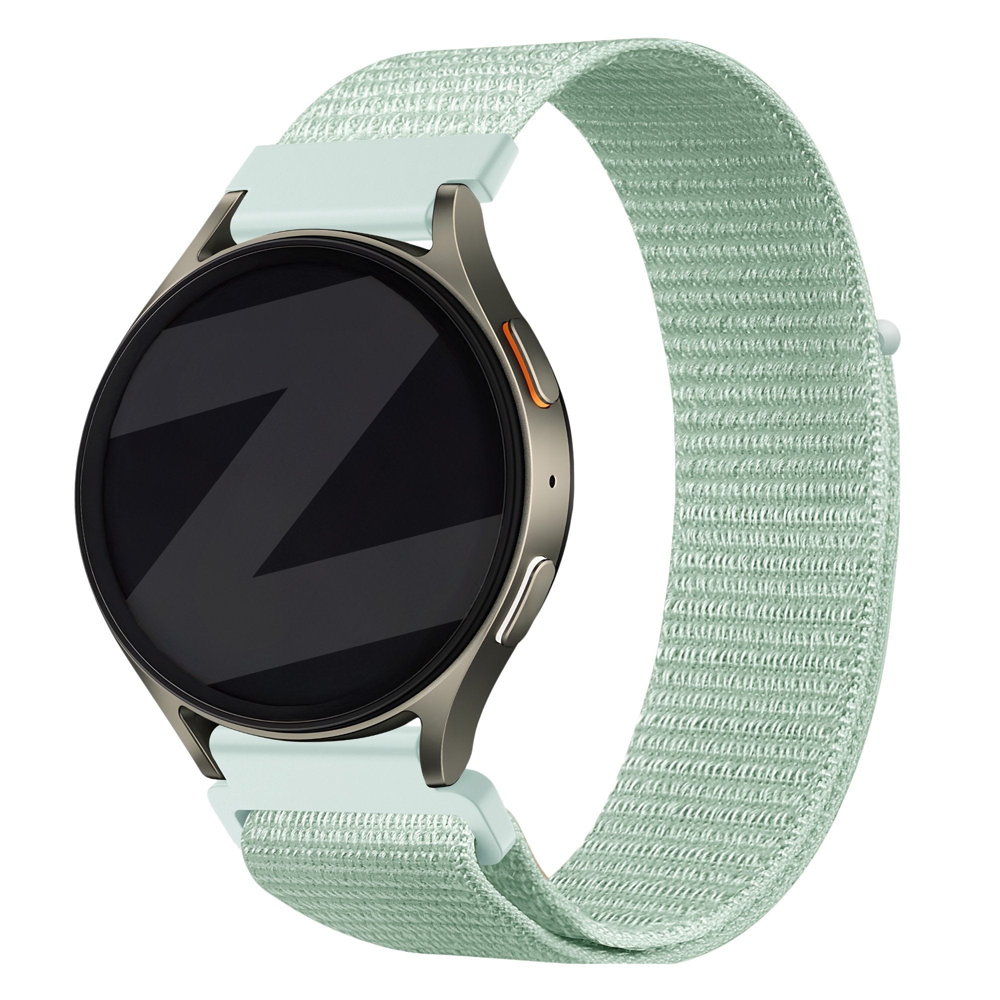 Bandz Samsung Galaxy Watch 5 Pro Nylon Strap 'Easy Fit' (Light Green)