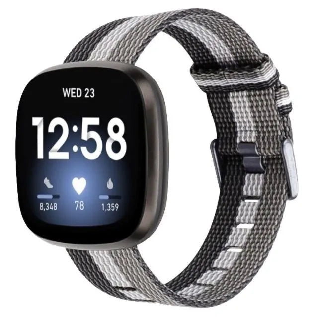fitbit-versa-3-woven-nylon-schnallenband-schwarz-w