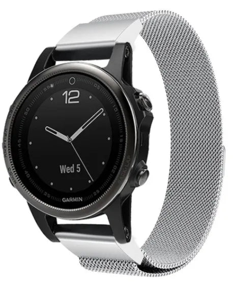 Garmin Descent Mk3(i) - 43mm Milanese Strap (Silver)