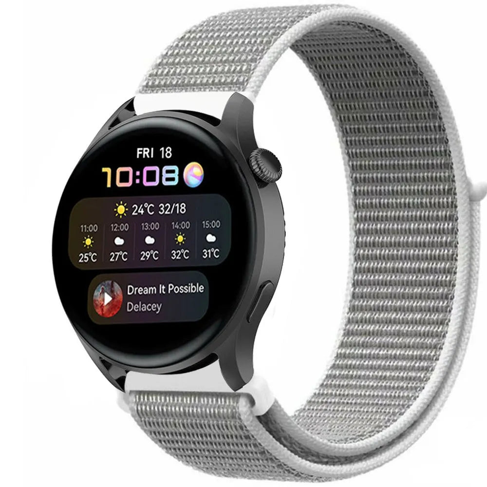 Nylon Strap, on a watch, 3/4 front view