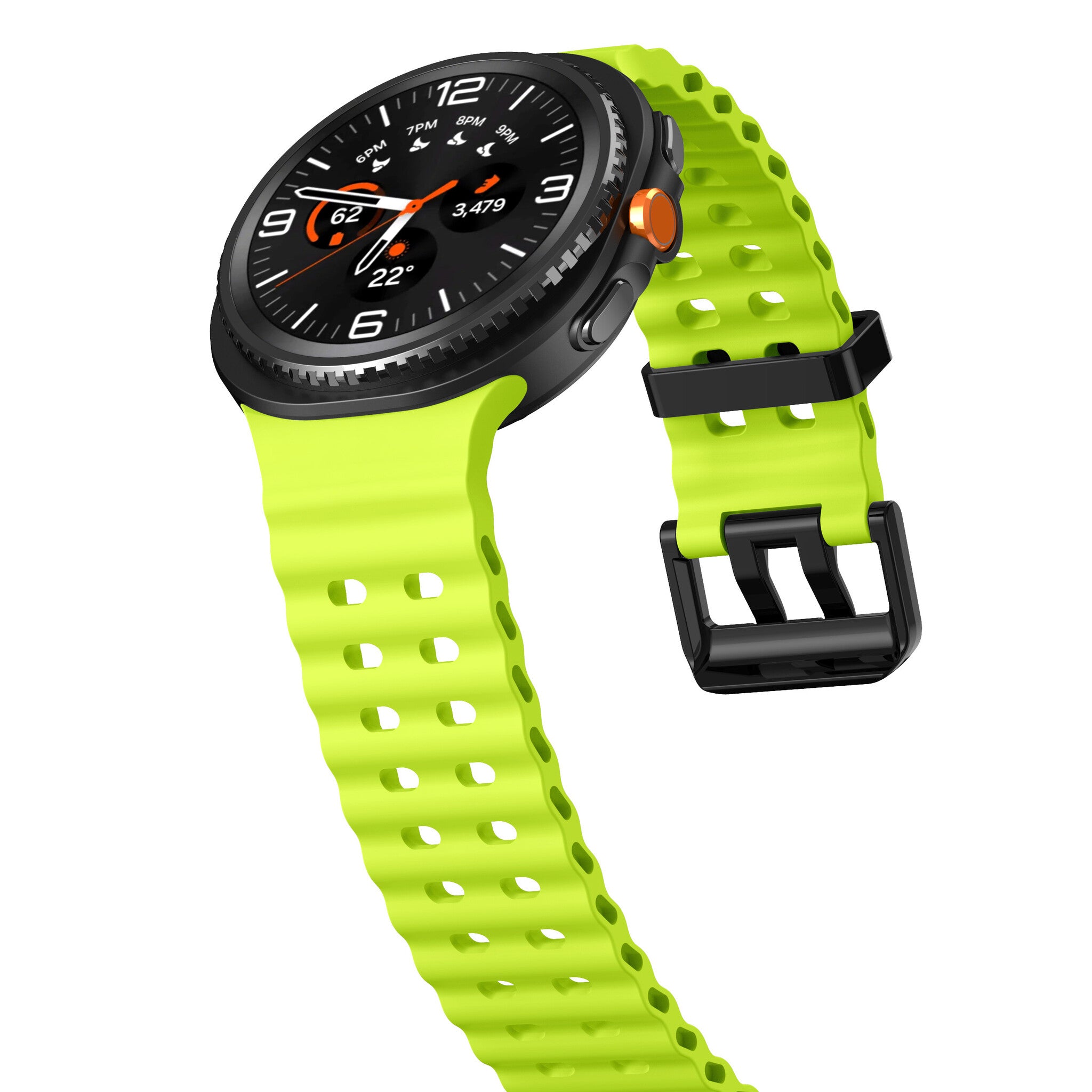 Samsung Galaxy Watch 9 - 44mm Ocean Strap (Lime)