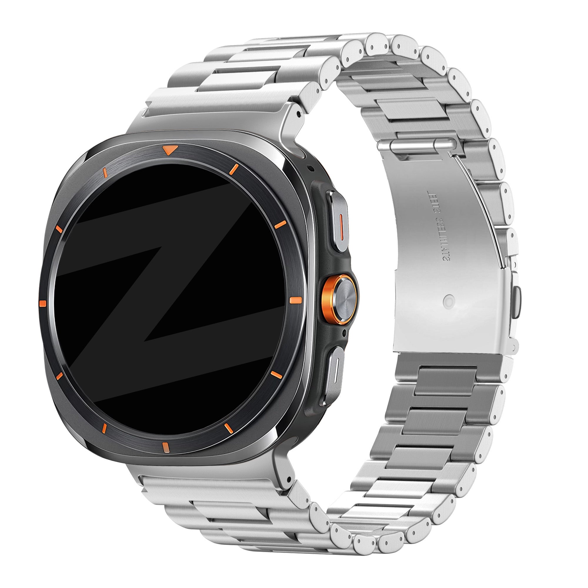 Bandz Samsung Galaxy Watch Ultra 2 Steel Link Strap 'Deluxe' (Silver)