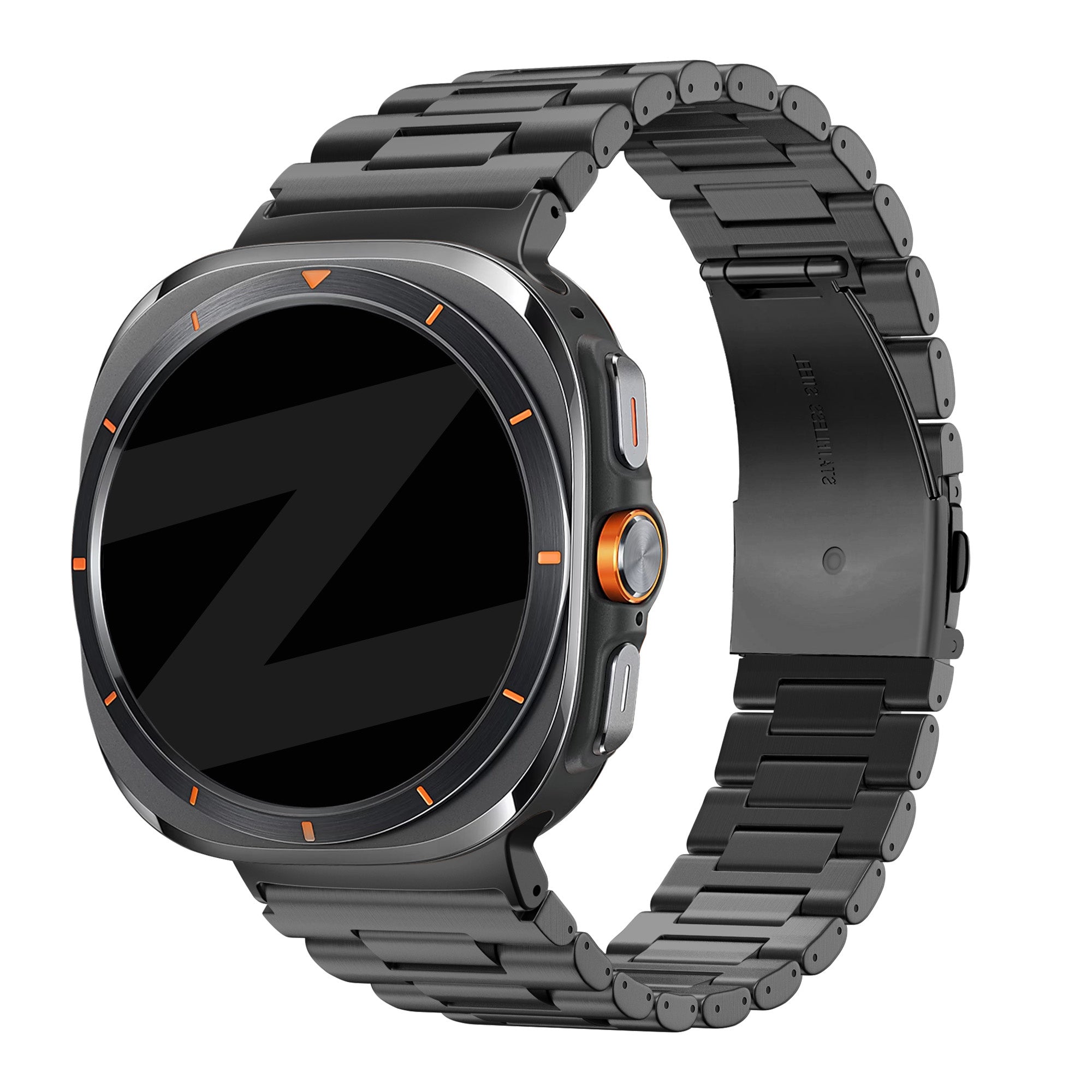 Bandz Samsung Galaxy Watch Ultra 2 Steel Link Strap 'Deluxe' (Black)