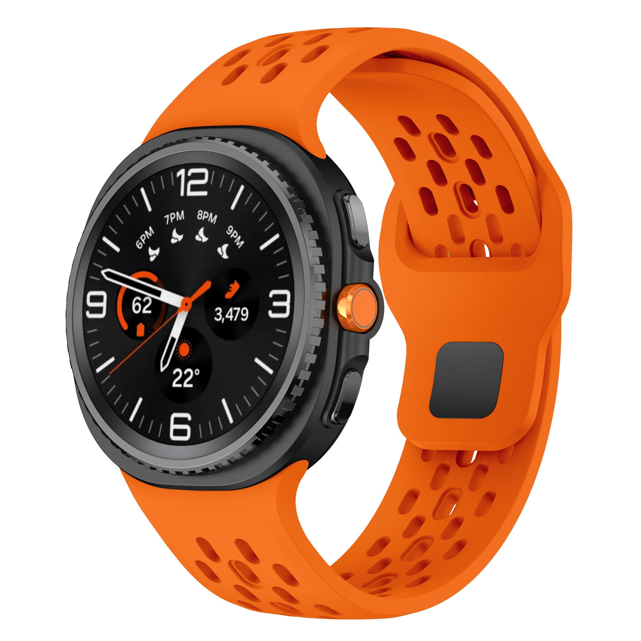 Samsung Galaxy Watch 9 - 44mm Silicone Air Strap (Orange)