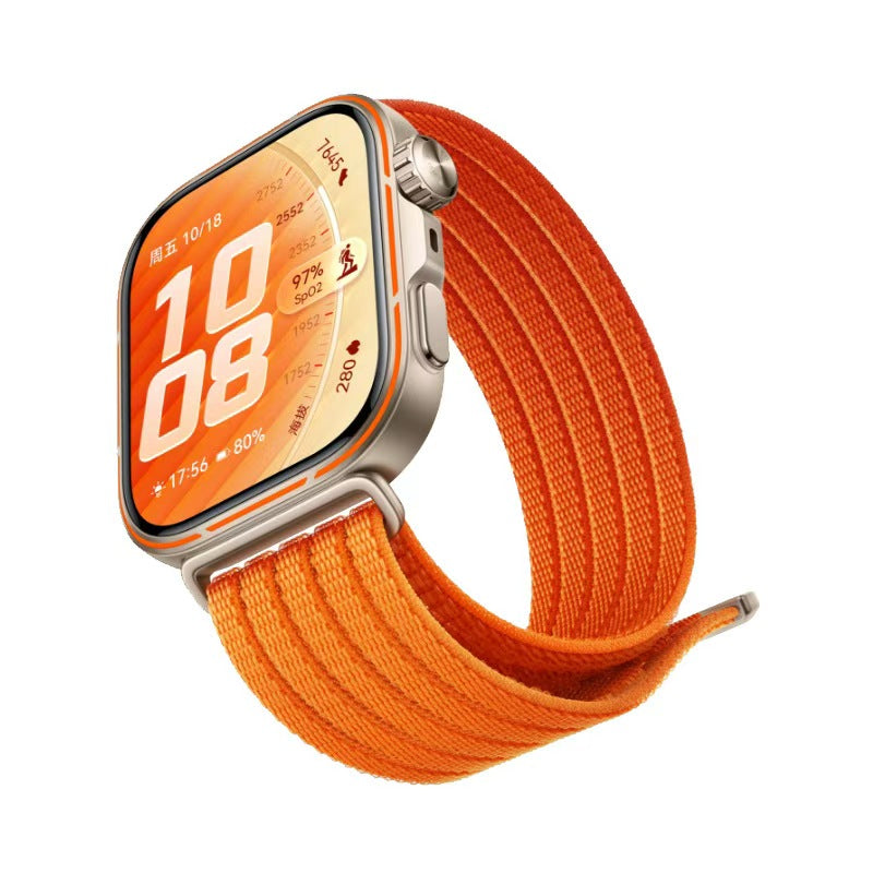 Huawei Watch Fit 4 Pro Ultra Thin Nylon Strap (Orange)