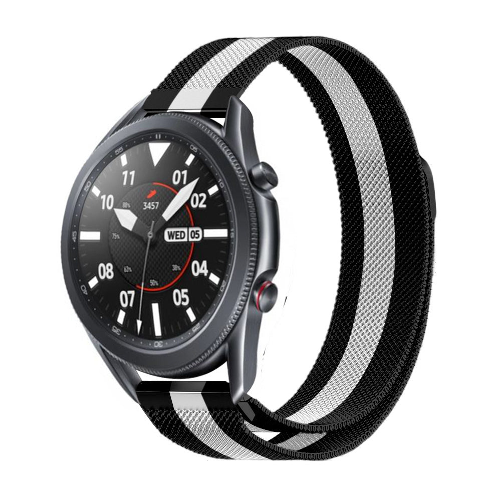 Samsung Galaxy Watch 3 45mm Milanese Strap (Black/White)