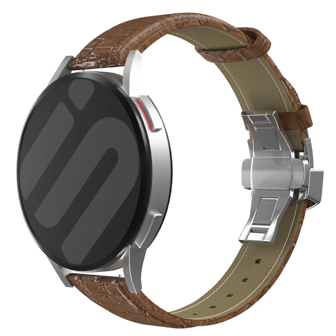 Samsung Galaxy Watch 4 Classic 46mm Premium Leather Strap (Brown)