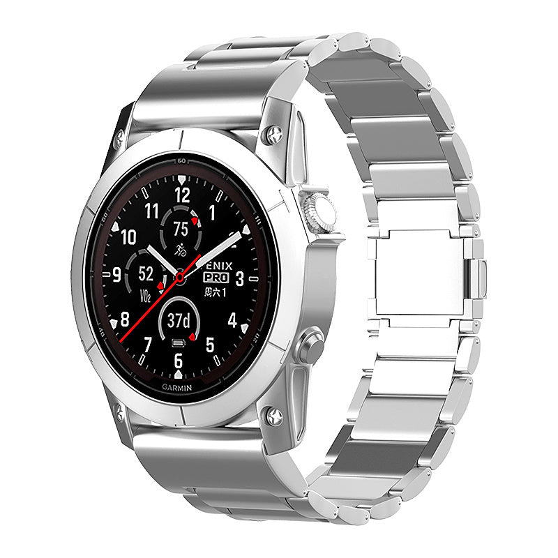 Garmin D2 Mach 2 - 47mm Magnetic Titanium Strap (Silver)