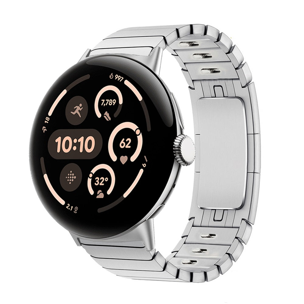 Google Pixel Watch 5 - 45mm Premium Metal Link Strap (Silver)