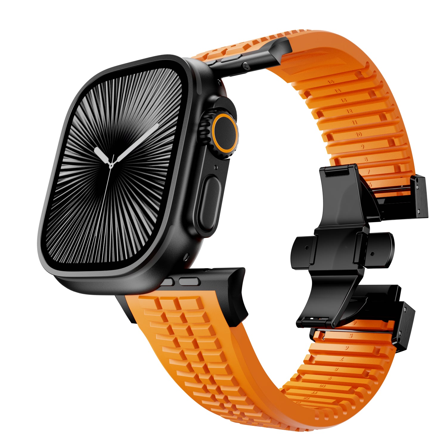 Apple Watch Ultra Premium Silicone Strap (Orange)