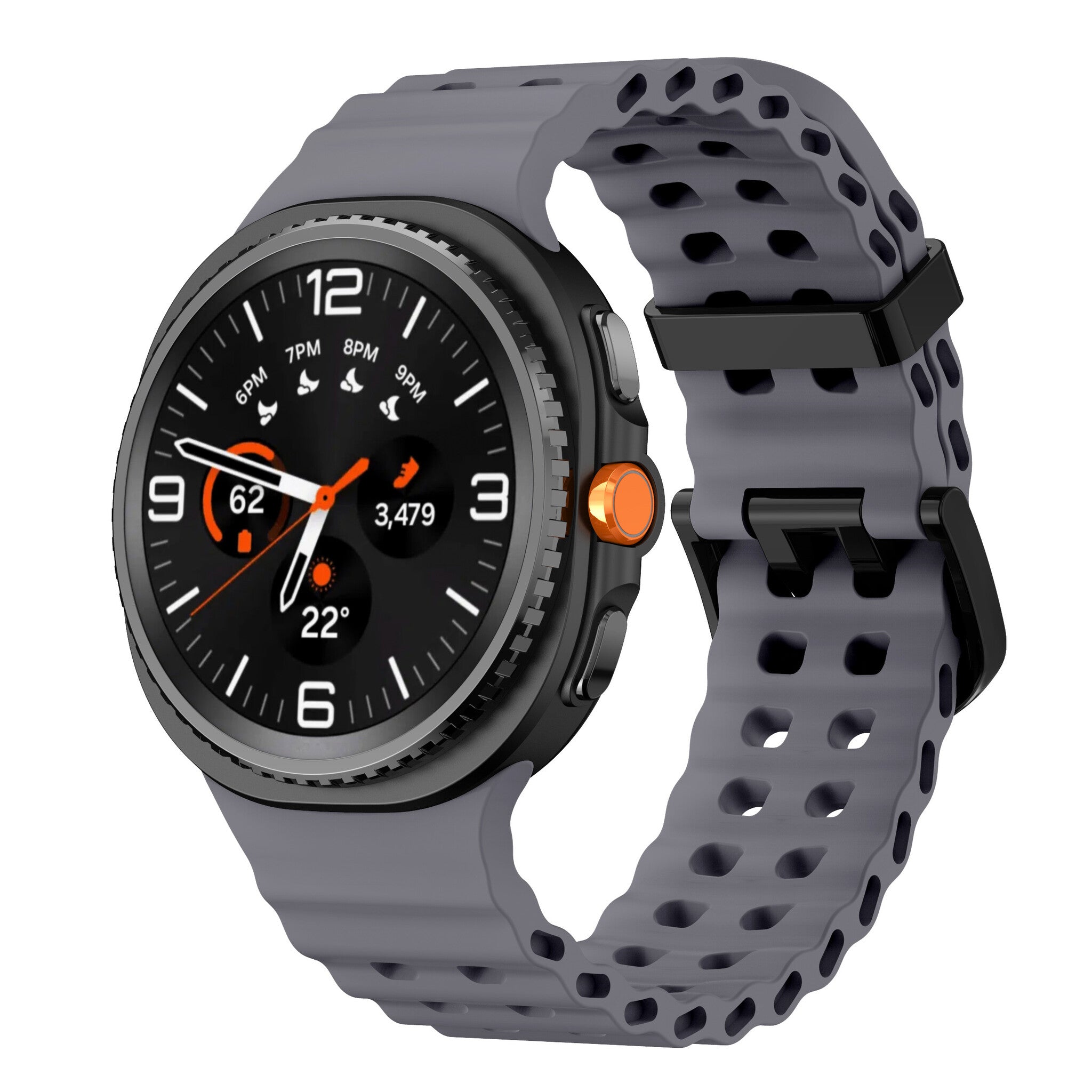 Samsung Galaxy Watch 8 - 44mm Ocean Strap (Dark Grey)