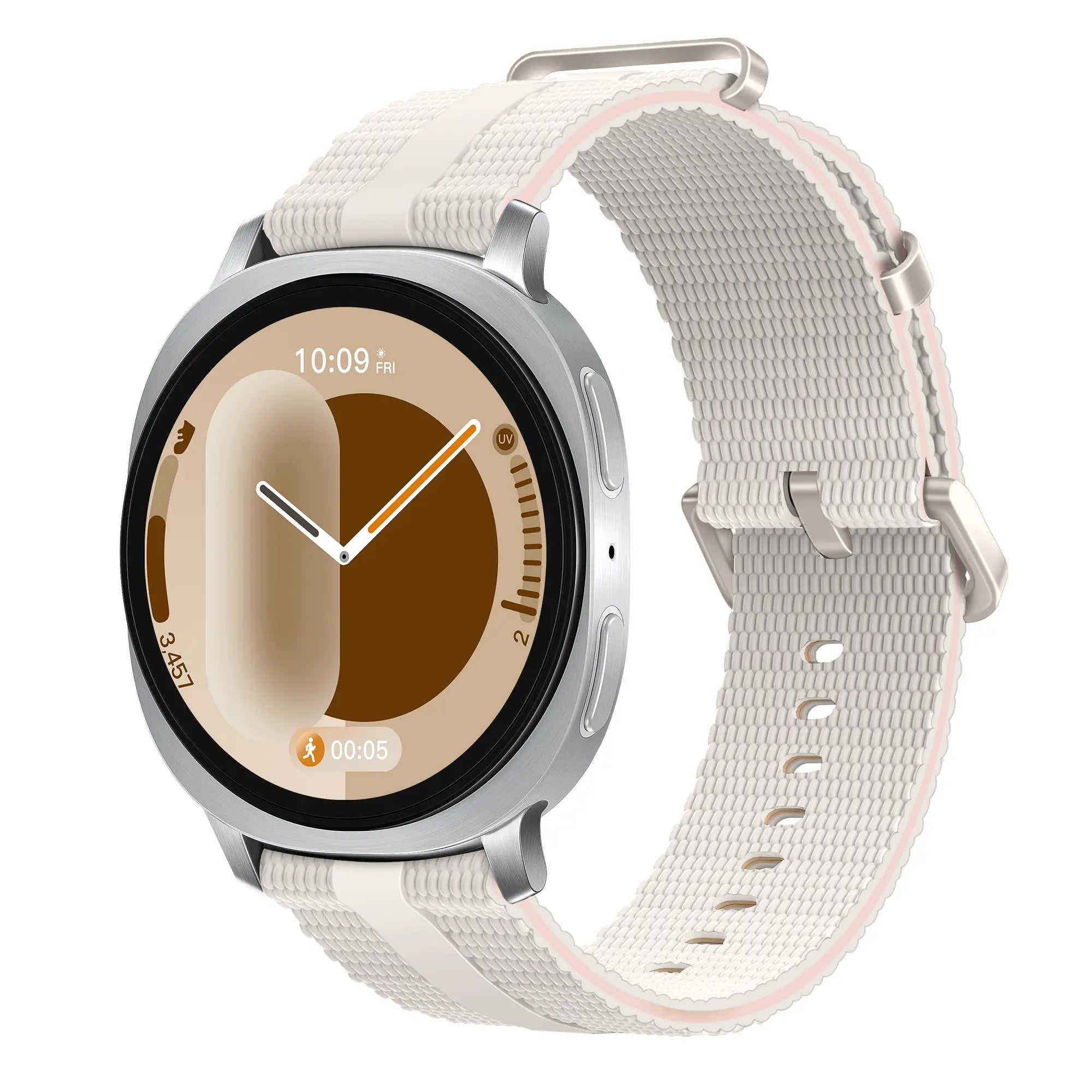 Samsung Galaxy Watch 9 - 40mm Silicone Active Strap (Starlight)