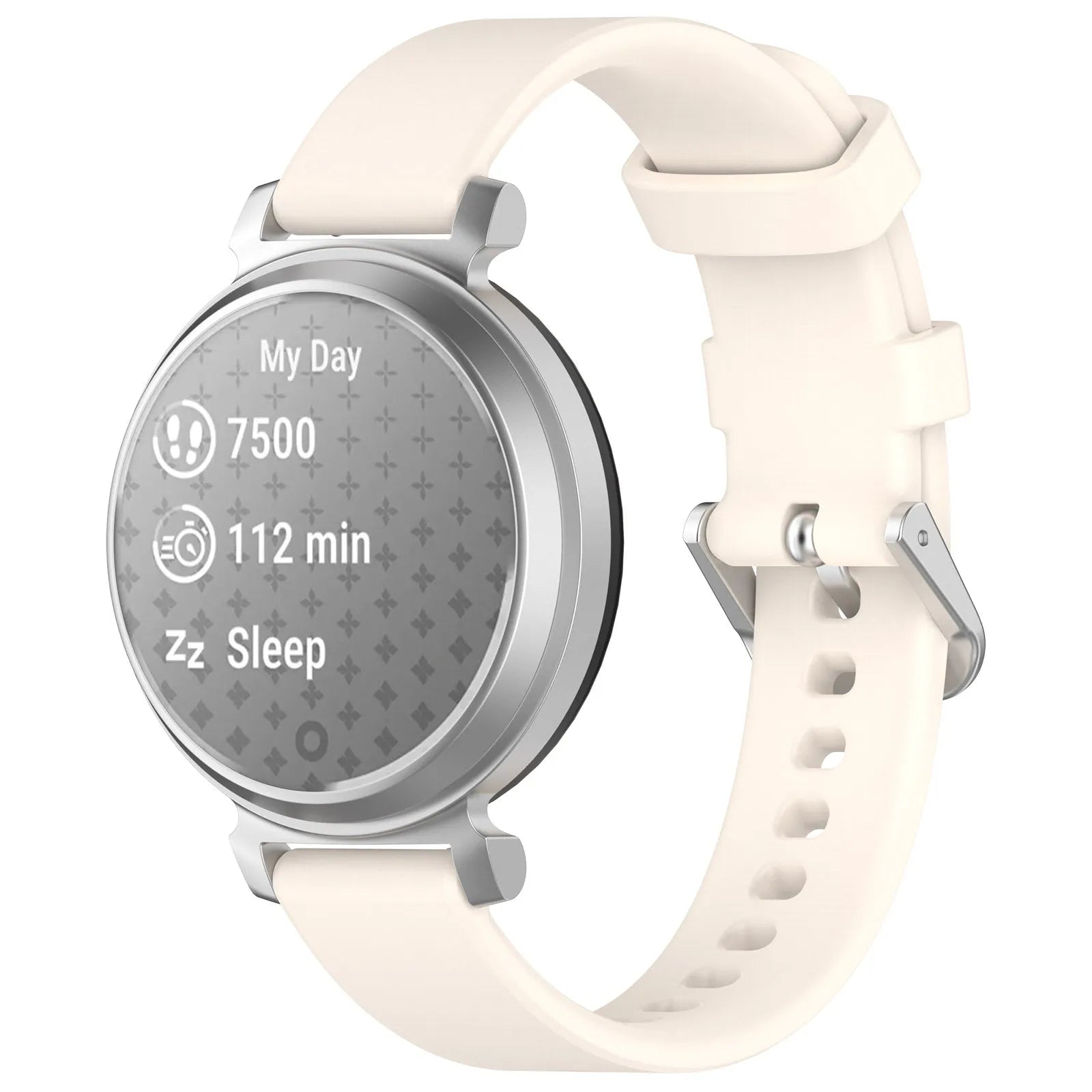 Pebble Round 2 - 14mm Silicone Classic Strap (Starlight)