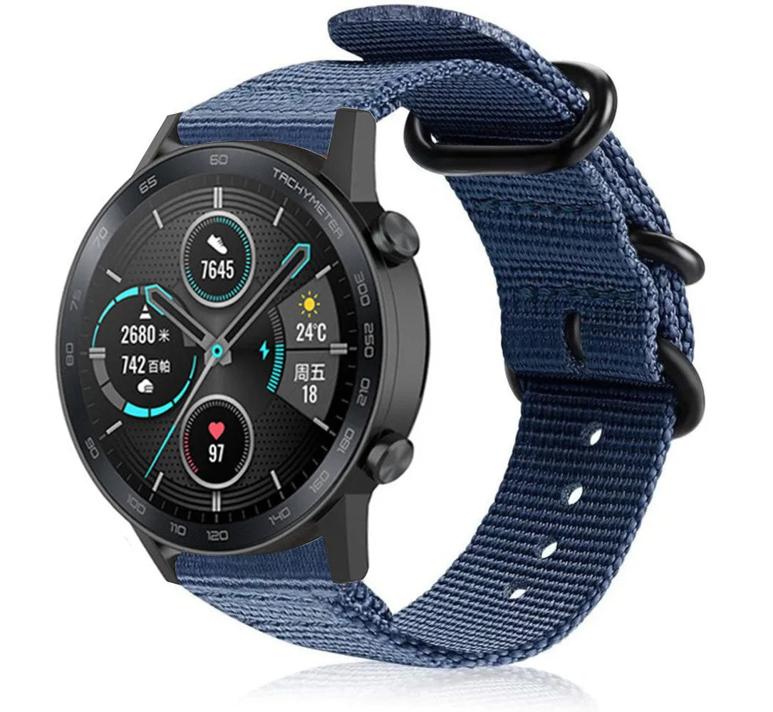 Honor Magic Watch 2 Nylon Strap with Buckle (Blue)