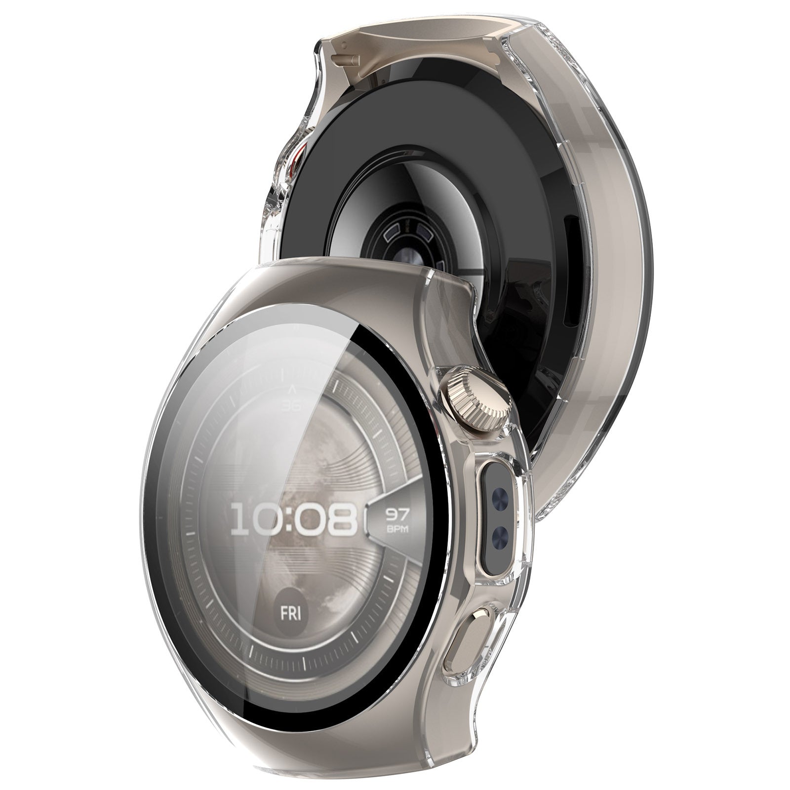 Huawei Watch 5 - 46mm Hard Case with Glass (Transparent)
