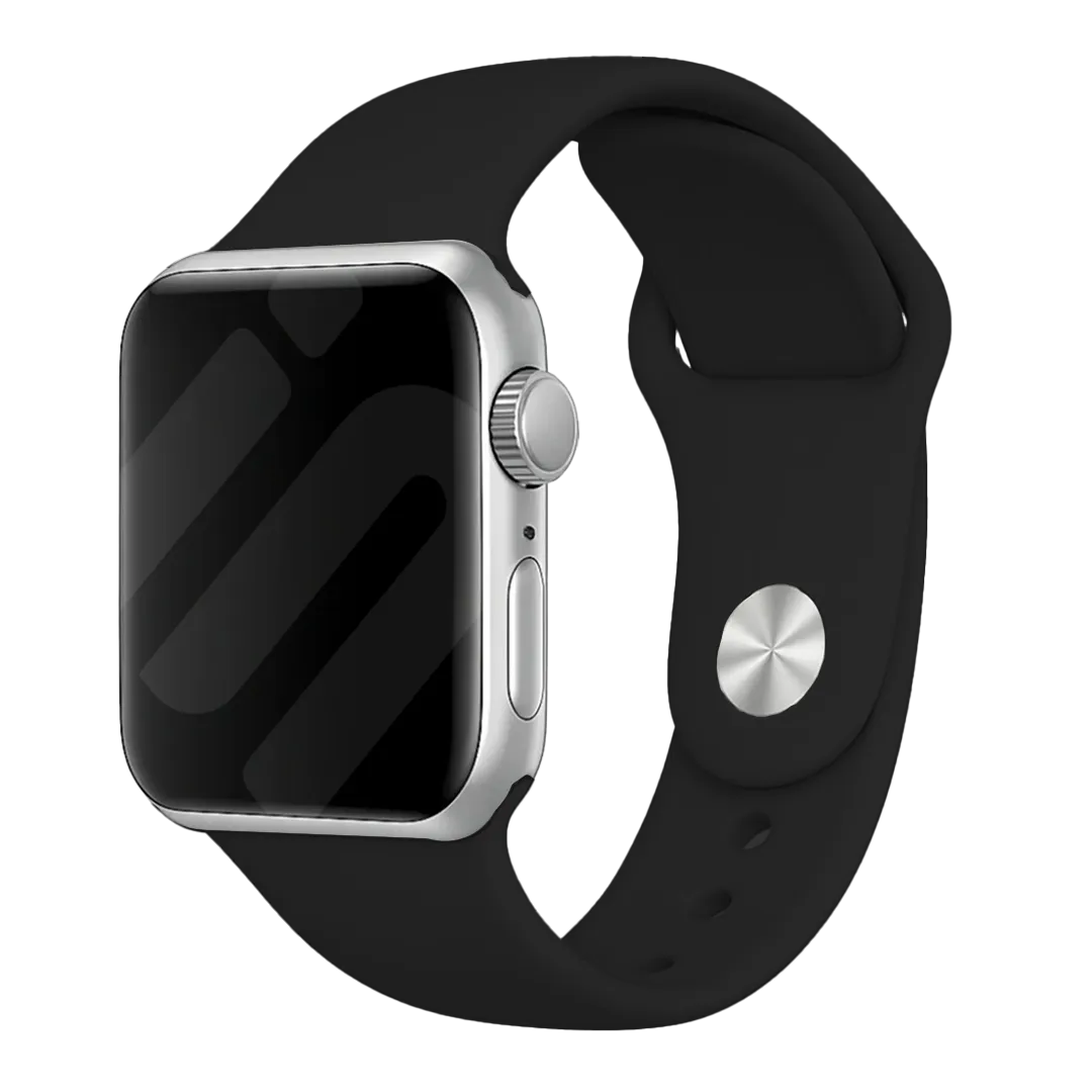 Sport Silicone · Silicone Black watch strap