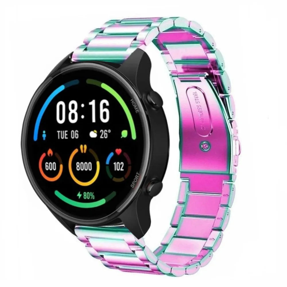 Steel Strap, on a watch, 3/4 front view