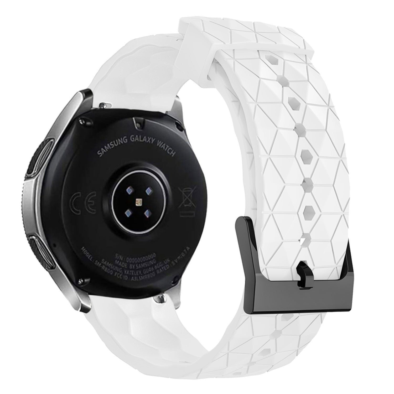 Oppo Watch X2 Silicone Hexa Strap (White)