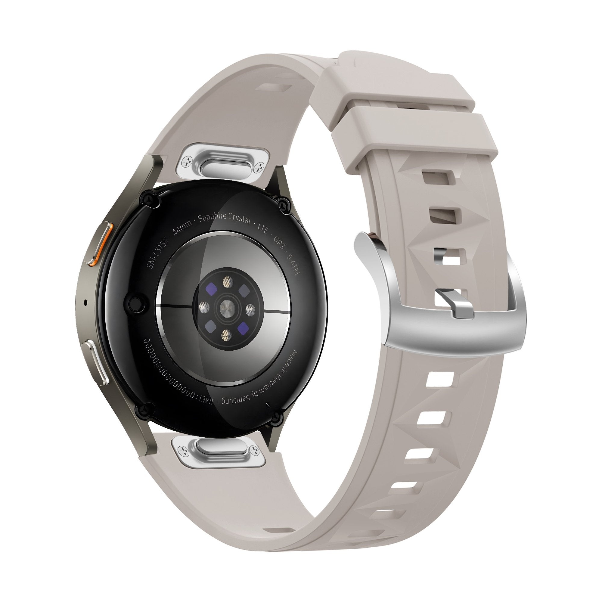 Bandz Huawei Watch 5 - 42mm Silicone Strap 'Easy Fit' (Starlight)