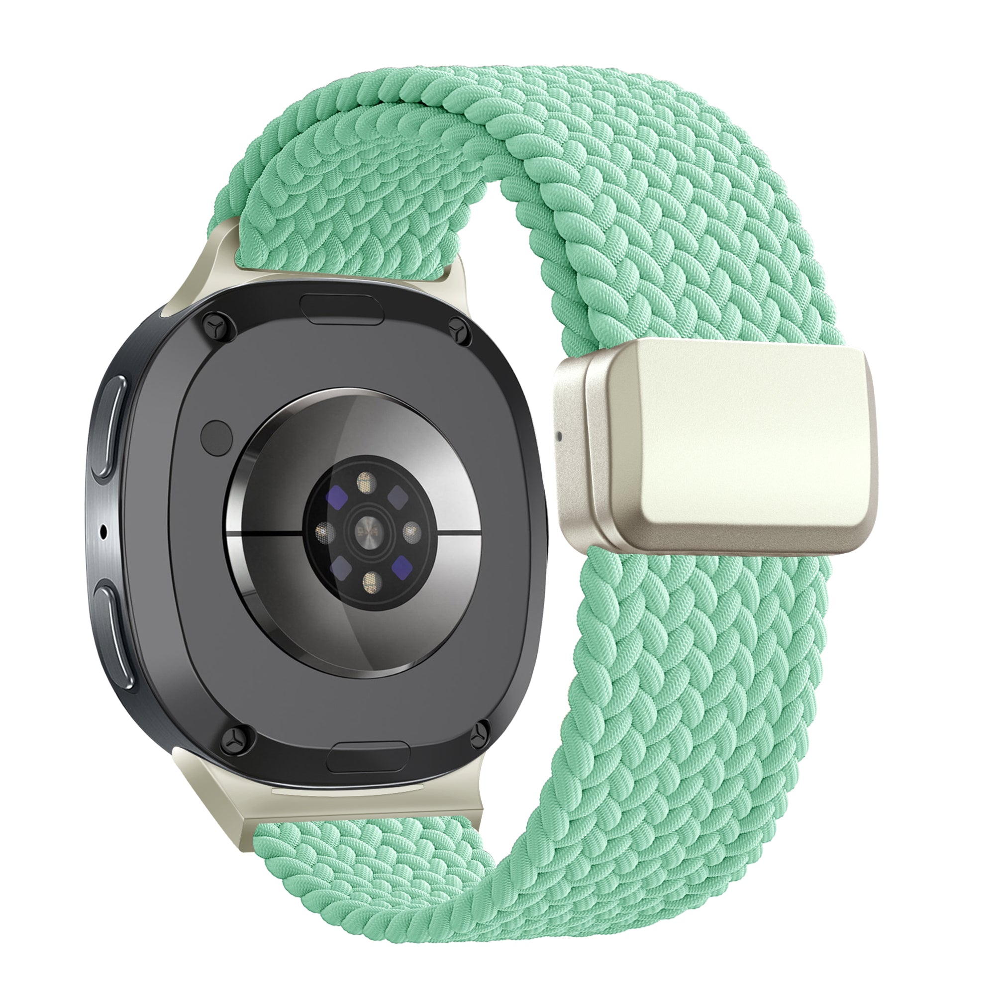 Bandz Samsung Galaxy Watch 8 - 44mm Magnetic Braided Strap (Mint Green)