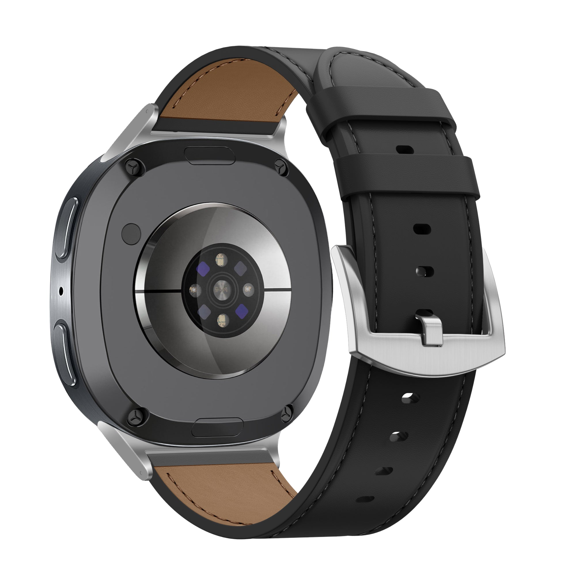 Bandz Samsung Galaxy Watch 9 - 44mm Leather Strap 'Classic' (Black)