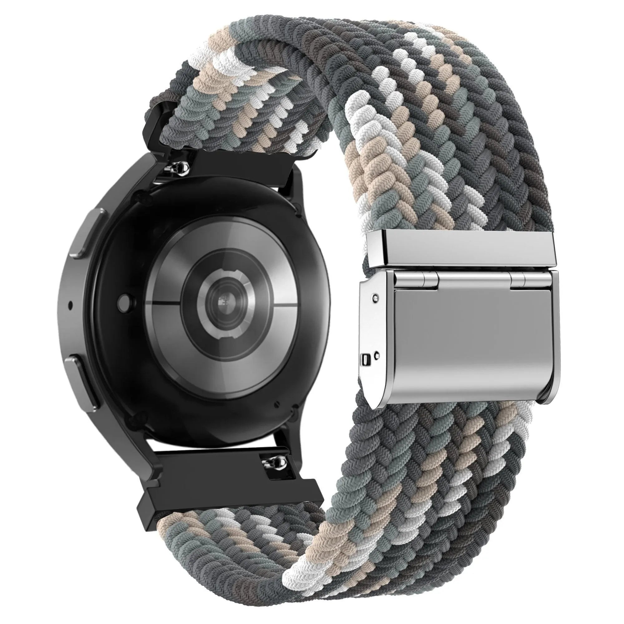 Woven Nylon Strap, on a watch, 3/4 rear view