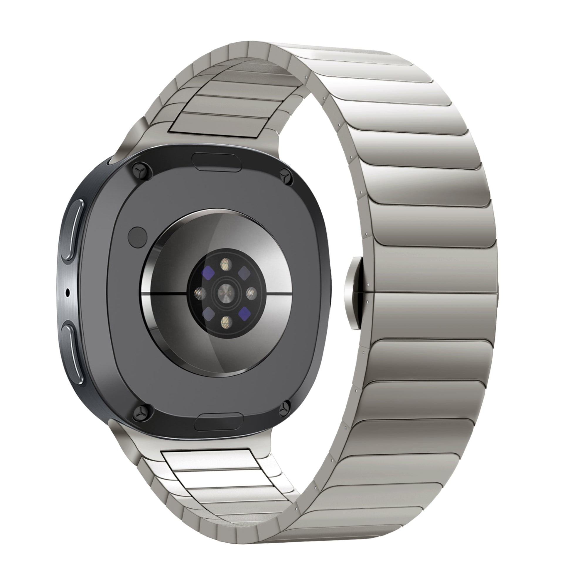 Bandz Samsung Galaxy Watch 9 - 40mm Steel Strap 'One Bead' (Titanium)