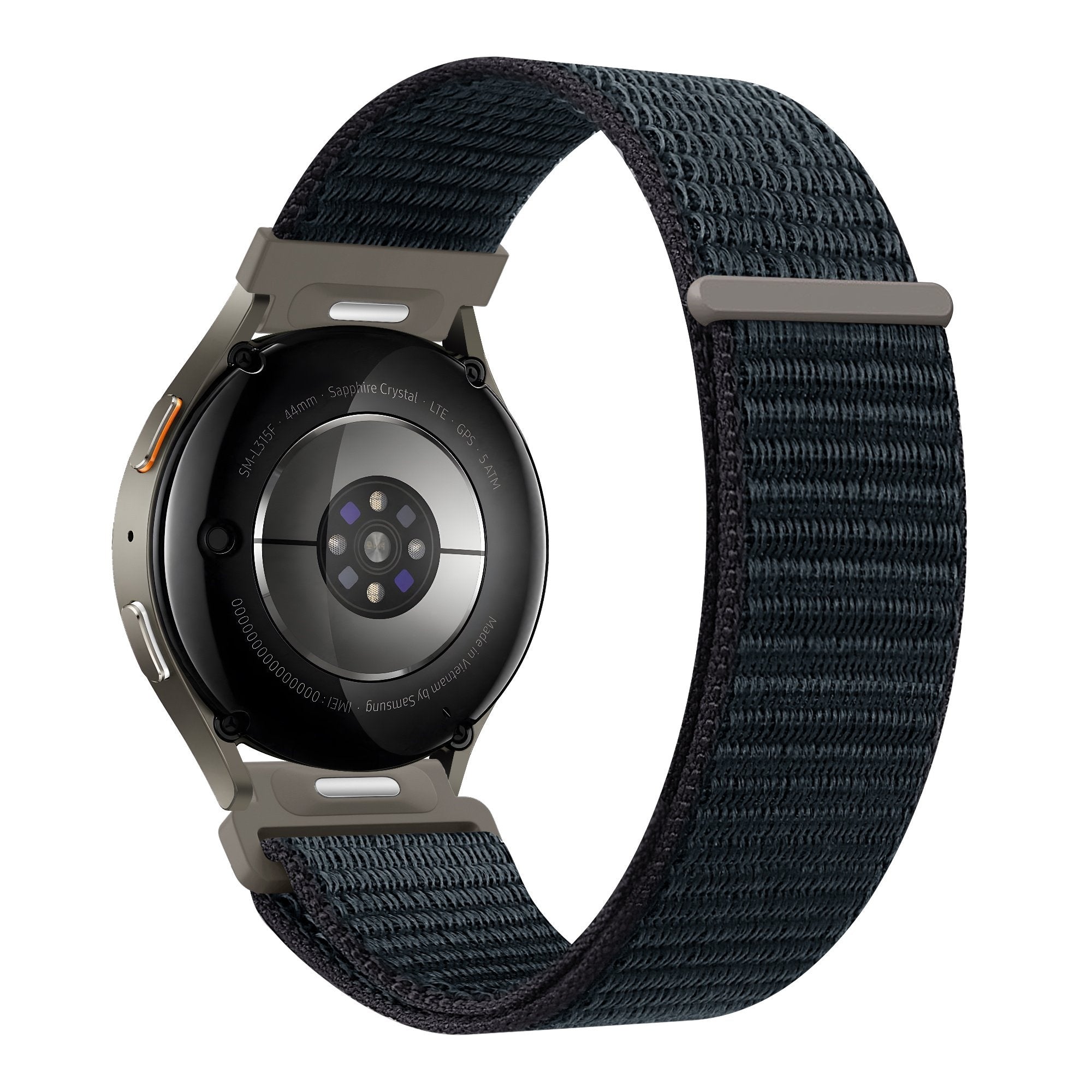 Bandz Huawei Watch GT 3 Pro 46mm Nylon Strap 'Easy Fit' (Greyblue)