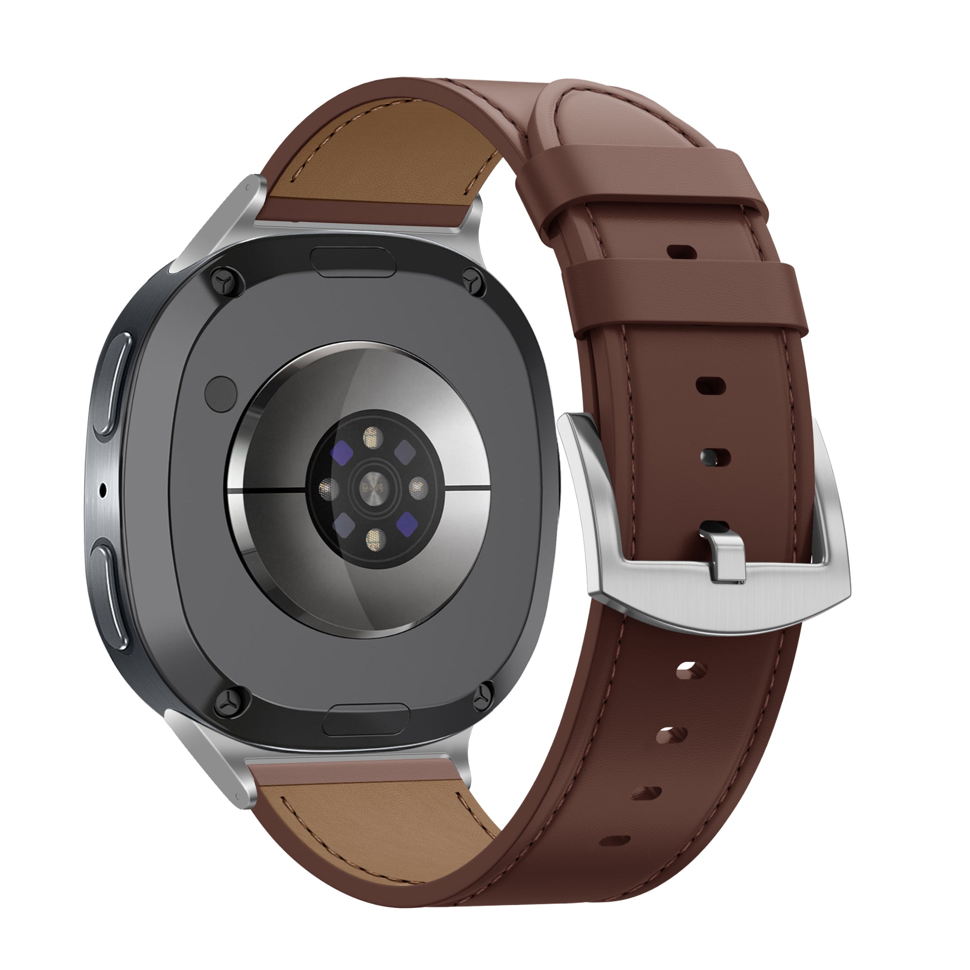 Bandz Samsung Galaxy Watch 9 - 44mm Leather Strap 'Classic' (Brown)