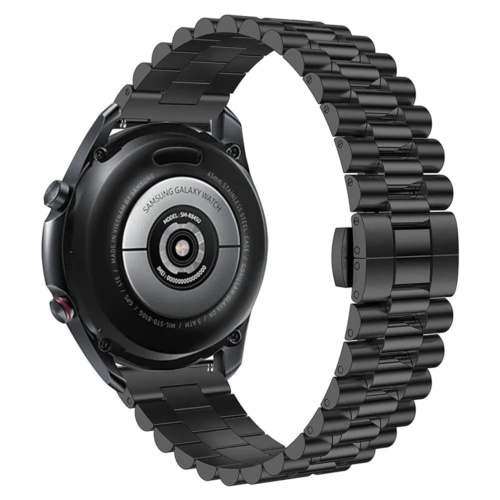 Amazfit Bip 5 Presidential Steel Strap (Black)