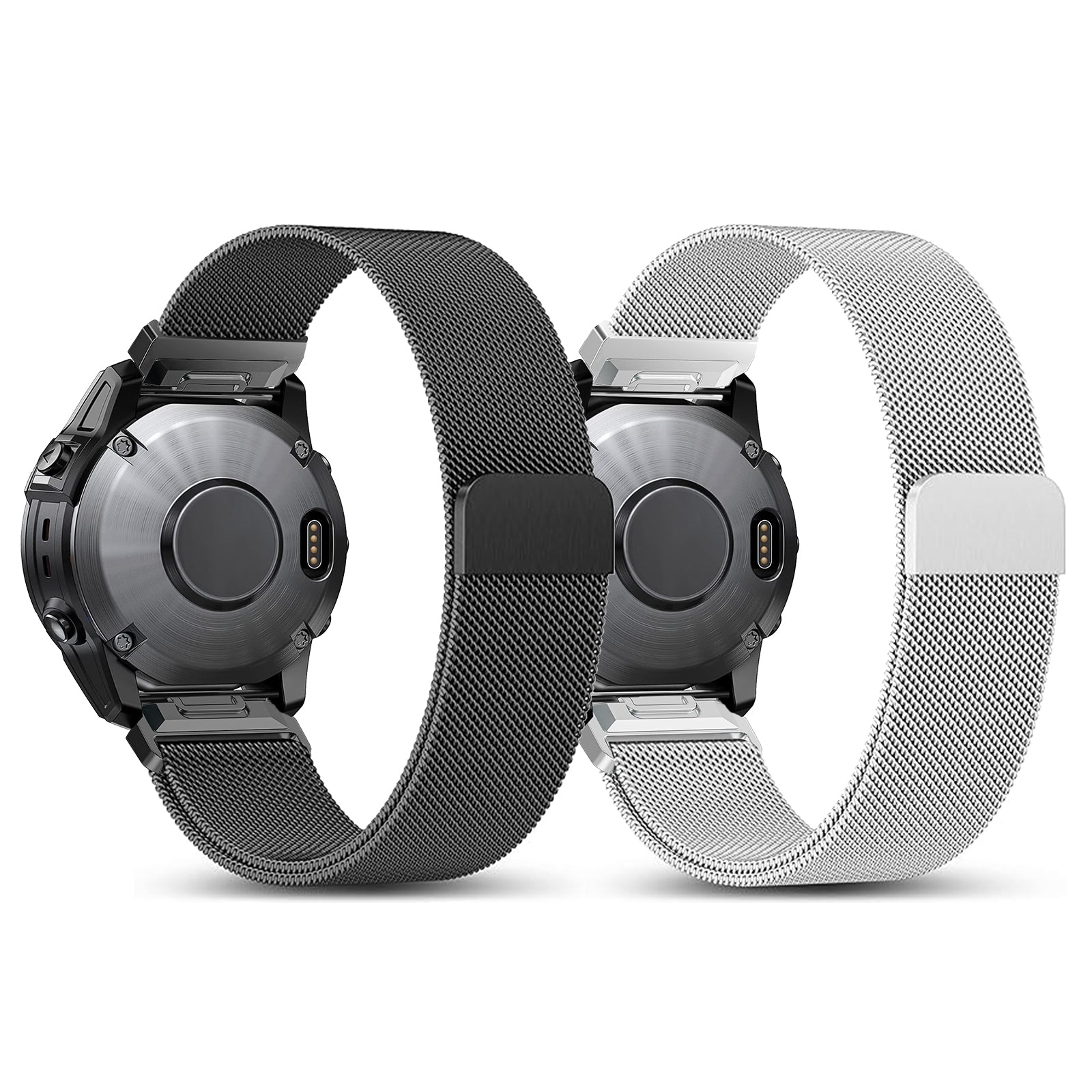 Garmin Fenix 5x / 6x Premium Milanese Strap (Silver)