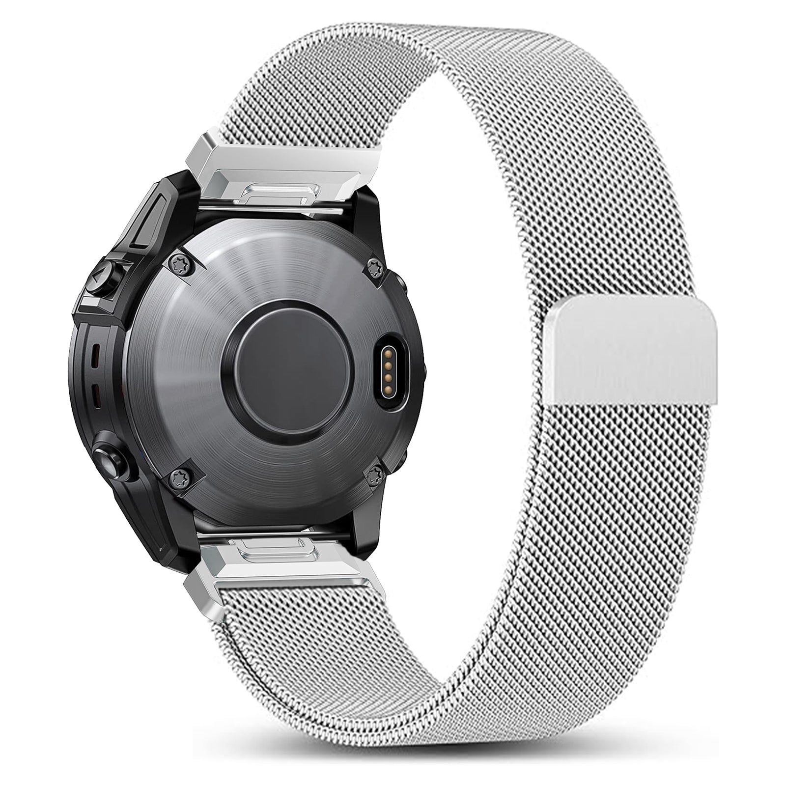 Garmin Fenix 5x / 6x Premium Milanese Strap (Silver)