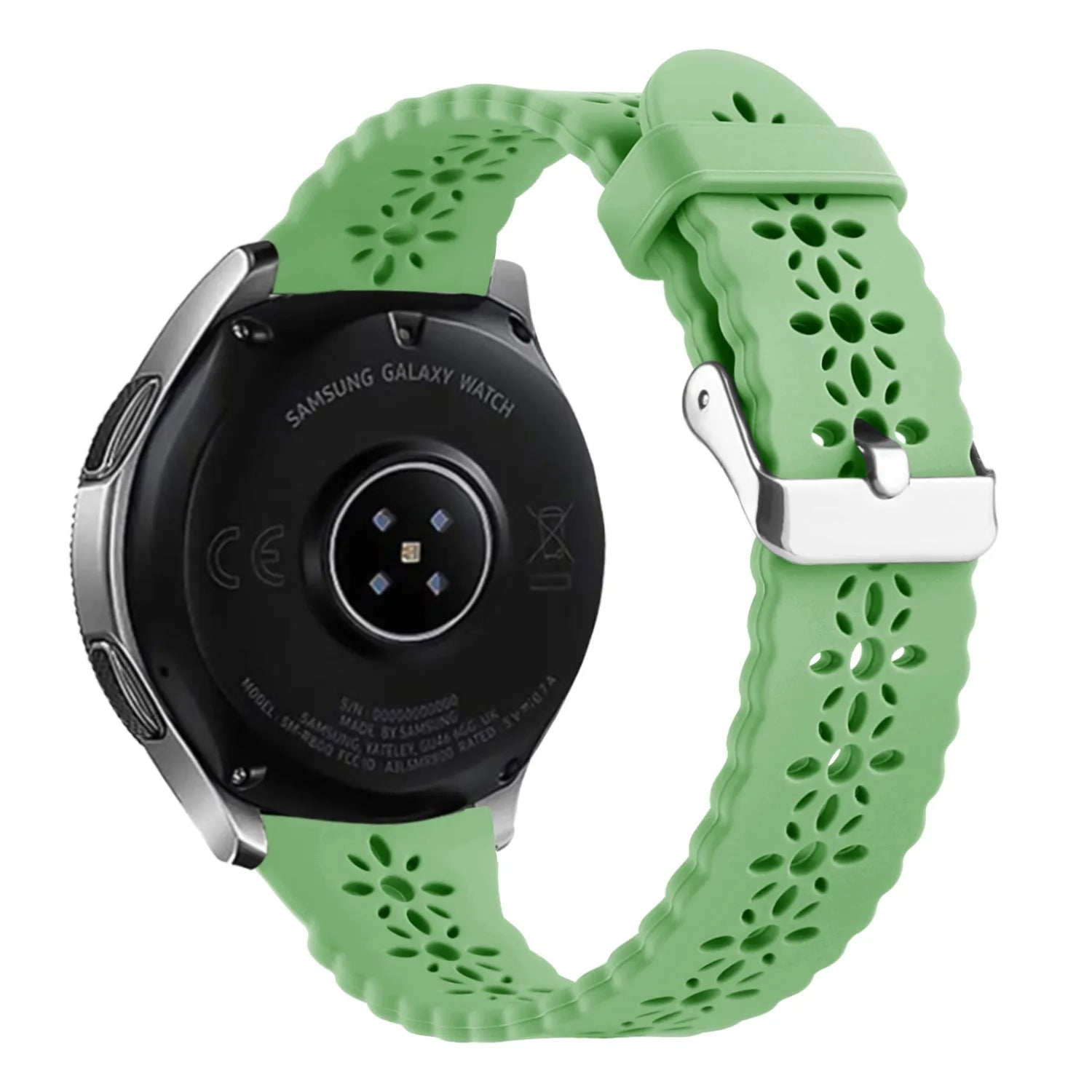 Amazfit Bip U (Pro) Patterned Silicone Strap (Green)